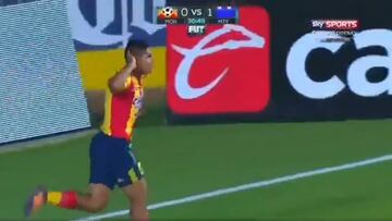 Edison Flores se estrenó con un golazo en Liga MX con Morelia