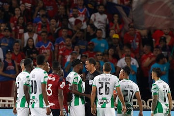 Atlético Nacional e Independiente Medellín empataron en el clásico paisa de la décima jornada de la Liga BetPlay 2023-I. Luciano Pons y Dorlan Pabón marcaron los dos goles del compromiso.