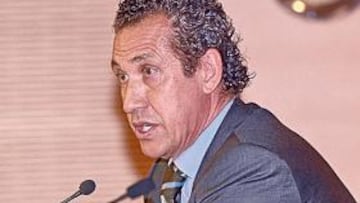 Valdano, ayer en el Bernabéu.