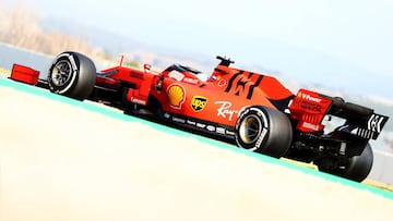 MONTMELO, SPAIN - MARCH 01: Sebastian Vettel of Germany driving the (5) Scuderia Ferrari SF90 during day four of F1 Winter Testing at Circuit de Catalunya on March 01, 2019 in Montmelo, Spain. (Photo by Dan Istitene/Getty Images)