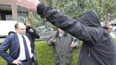 Carga policial antes de la Junta del Racing