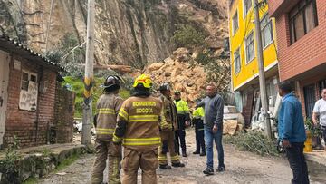 Derrumbe Usaquén - Bomberos de Bogotá