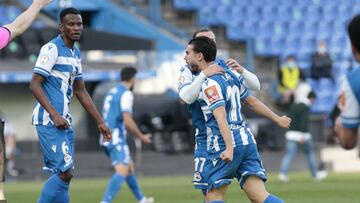 14/02/21 SEGUNDA B PARTIDO
 DEPORTIVO DE LA CORU&Ntilde;A - GUIJUELO
 GOL LARA ALEGRIA