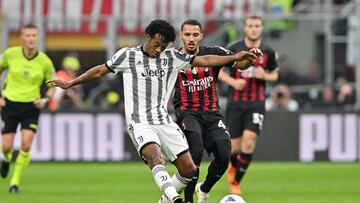 Milan vence a la Juventus de Juan Guillermo Cuadrado