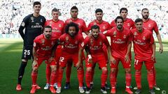 El once del Real Madrid en Anoeta.