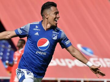 El equipo de Alberto Gamero se impuso por 2-1 ante Am&eacute;rica de Cali en el juego de ida de los cuartos de final de la Liga BetPlay. Fernando Uribe y Cristian Arango anotaron por Millonarios; Yesus Cabrera descont&oacute; para el equipo vallecaucano. 