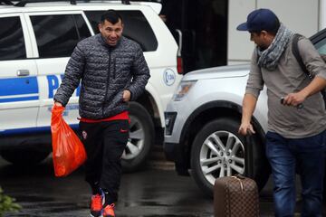 La llegada de la Roja tras el subcampeonato en Rusia