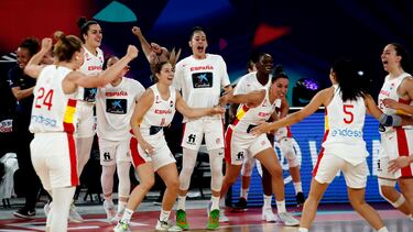 La Selección celebra el pase a la final.