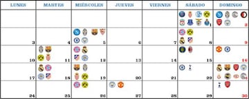 Los 30 partidazos de f&uacute;tbol que no te debes perder en el mes de abril.