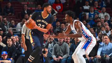 Davis (31+16) abusa de los Sixers en la ovación de 'Philly' a Noel