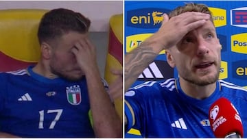 Immobile estalla en l¨¢grimas por otro tropiezo de Italia