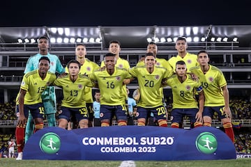 Jugadores de la Selección Colombia Sub 20.