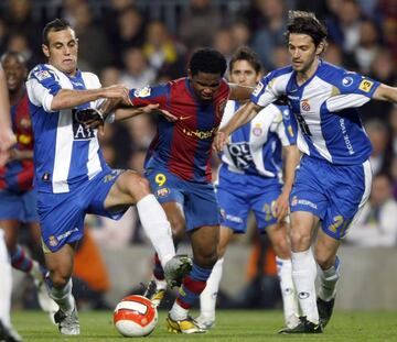 Moisés Hurtado, Etoo y Jarque.