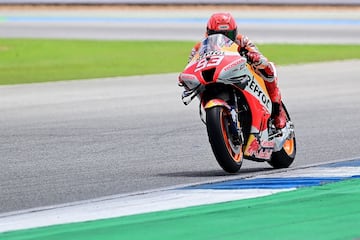 Marc Márquez, con la Honda en Tailandia.