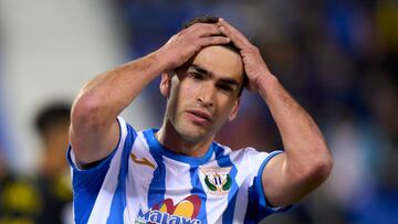 LEGANES, SPAIN - FEBRUARY 18: Iker Undabarrena of CD Leganes reacts during La Liga Smartbank match between CD Leganes and Las Palmas on February 18, 2023 in Leganes, Spain. (Photo by Diego Souto/Quality Sport Images/Getty Images)