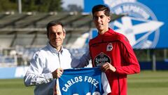 Carlos Fern&aacute;ndez se present&oacute; esta ma&ntilde;ana con el Depor