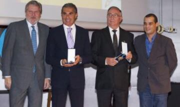 Gervasio Deferr, Sergio Scariolo y el Ministro Íñigo Méndez de Vigo.