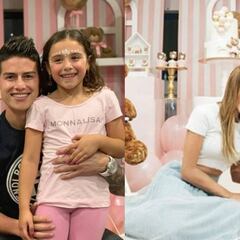 James y Daniela Ospina, juntos en el cumpleaños de su hija