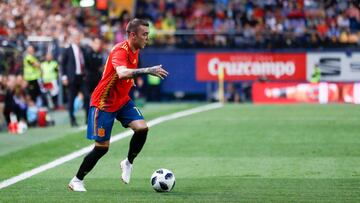 Iago Aspas marcó el gol de la victoria para España.