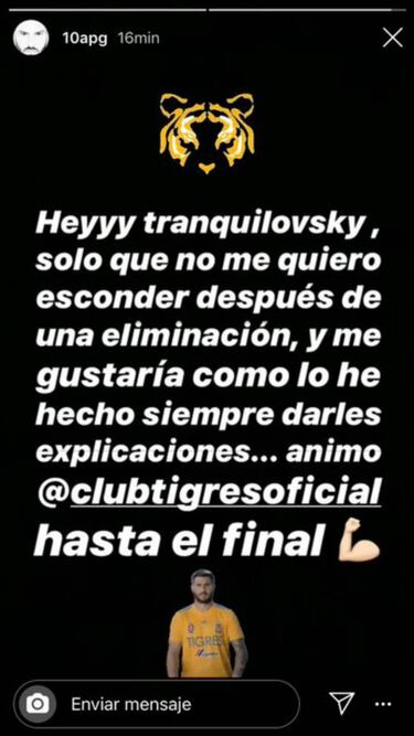 André-Pierre Gignac dará la cara por la eliminación de Tigres