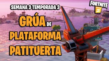 Desafío de Fortnite: ¿dónde está la grúa de Plataforma Patituerta?