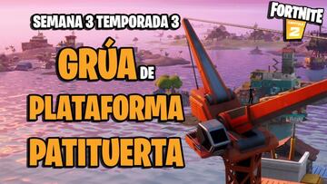 Desaf&iacute;o de Fortnite: &iquest;d&oacute;nde est&aacute; la gr&uacute;a de Plataforma Patituerta?