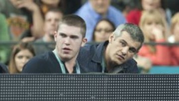 Enric Masip disfrutando en un partido de la Selecci&oacute;n Espa&ntilde;ola de Balonmano en el reciente Mundial disputado en Espa&ntilde;a.