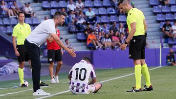 VALLADOLID. 02/08/23. PHOTOGENIC. El Real Valladolid y el Rayo Vallecano disputan una nueva edición del Trofeo Ciudad de Valladolid, diez días antes del inicio del campeonato de liga en primera y segunda división. 