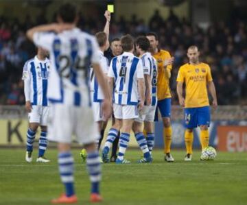 Tarjeta amarilla a Illarramendi 