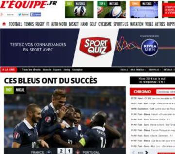 Portadas de la prensa extranjera