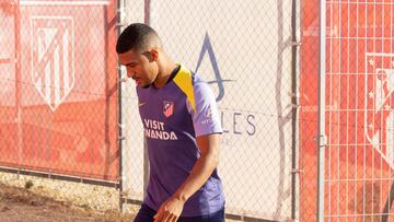 Lino, en la concentración del Atlético en Los Ángeles de San Rafael.