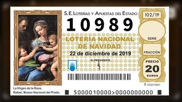 10989, segundo premio de la Lotería de Navidad 2019