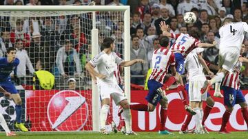 El remate de Sergio Ramos que provocaba la pr&oacute;rroga ante el Atl&eacute;tico de Madrid.