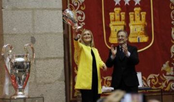 Cristina Cifuentes y Florentino Pérez. 