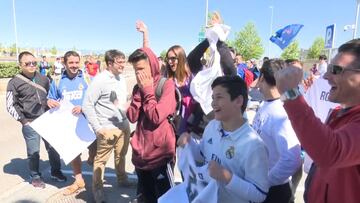 Fiesta entre hinchas del Madrid con el sorteo... salvo para uno