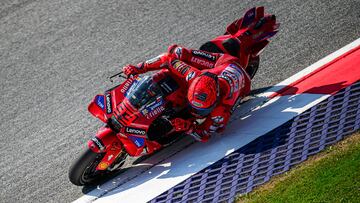 Marc Márquez con la Ducati en Austria.