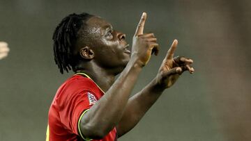 08 September 2020, Belgium, Brussels: Belgium&#039;s Jeremy Doku celebrates scoring his side&#039;s fifth goal during the UEFA Nations League Group B soccer match between Belgium and Iceland at King Baudouin Stadium. Photo: Bruno Fahy/BELGA/dpa
 08/09/202