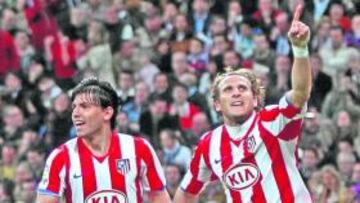 Kun y Forlán son los pichichis del equipo en Liga