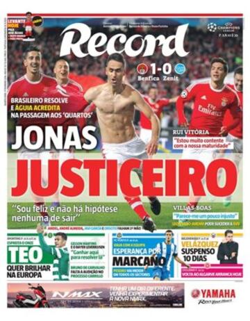 Portadas de la prensa mundial