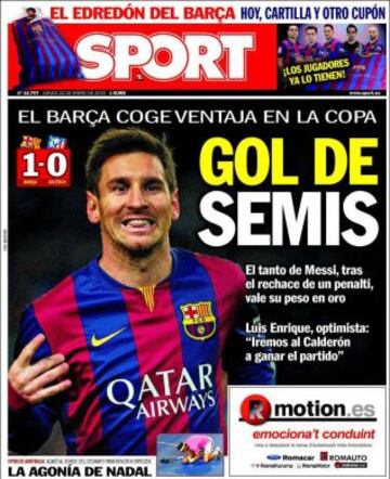Portadas de la prensa deportiva