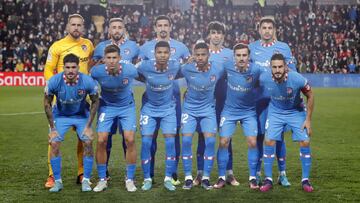 La alineación del Atlético de Madrid contra el Rayo Vallecano.