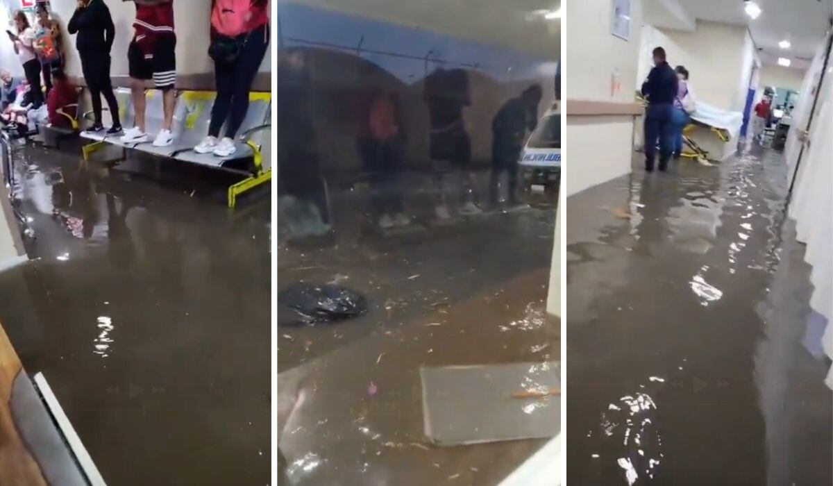 Inundada la clínica 53 del IMSS en Los Reyes La Paz por fuertes lluvias | VIDEO 