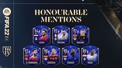 FIFA 22 FUT: TOTY confirma las menciones honerables y el jugador número 12
