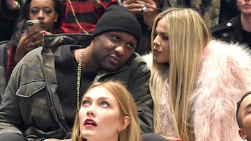 Lamar Odom con Khloe Kardashian.