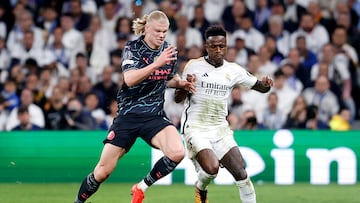 09/04/24 PARTIDO CUARTOS CHAMPIONS LEAGUE
REAL MADRID - MANCHESTER CITY
ERLING HAALAND VINICIUS JR