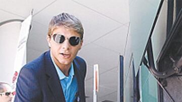 <b>ENTRE GOLEADORES. </b>Baptista y Oliveira, rivales pero amigos