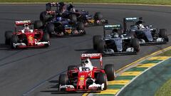 Salida del GP de Australia.