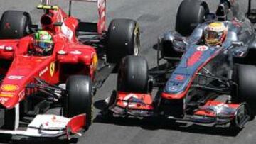 <b>AL LÍMITE. </b>Hamilton tuvo una actuación muy agresiva en Mónaco.