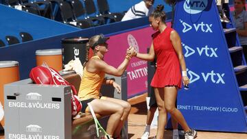 Sara Sorribes se retira por lesión de las semifinales de Gstaad.