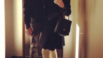 Kaká y su esposa, en Milán.